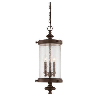 Savoy House Palmer 3-Light Outdoor Hanging Lantern, Walnut Patina