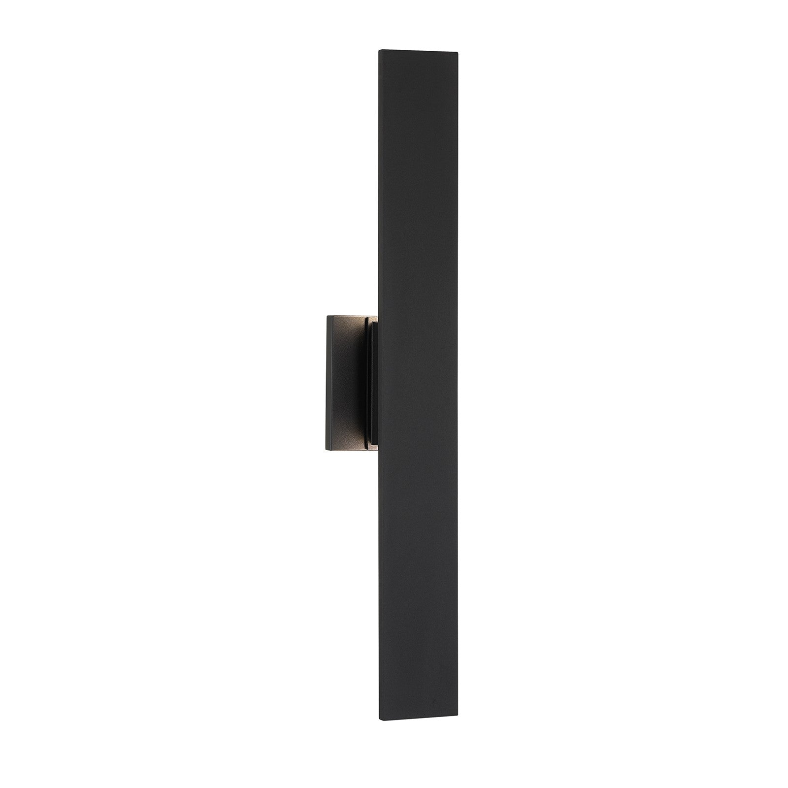 Savoy House Davis 24in 1-Light LED Outdoor Wall Sconce | Modern & Contemporary Black Metal | Entryway & Covered Patio | 1000 Lumens | Model 5-124-5CCT-BK