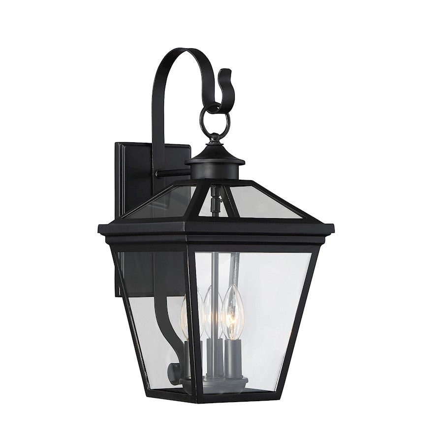 Savoy House Ellijay 3-Light Outdoor Wall Lantern, Black - 5-141-BK