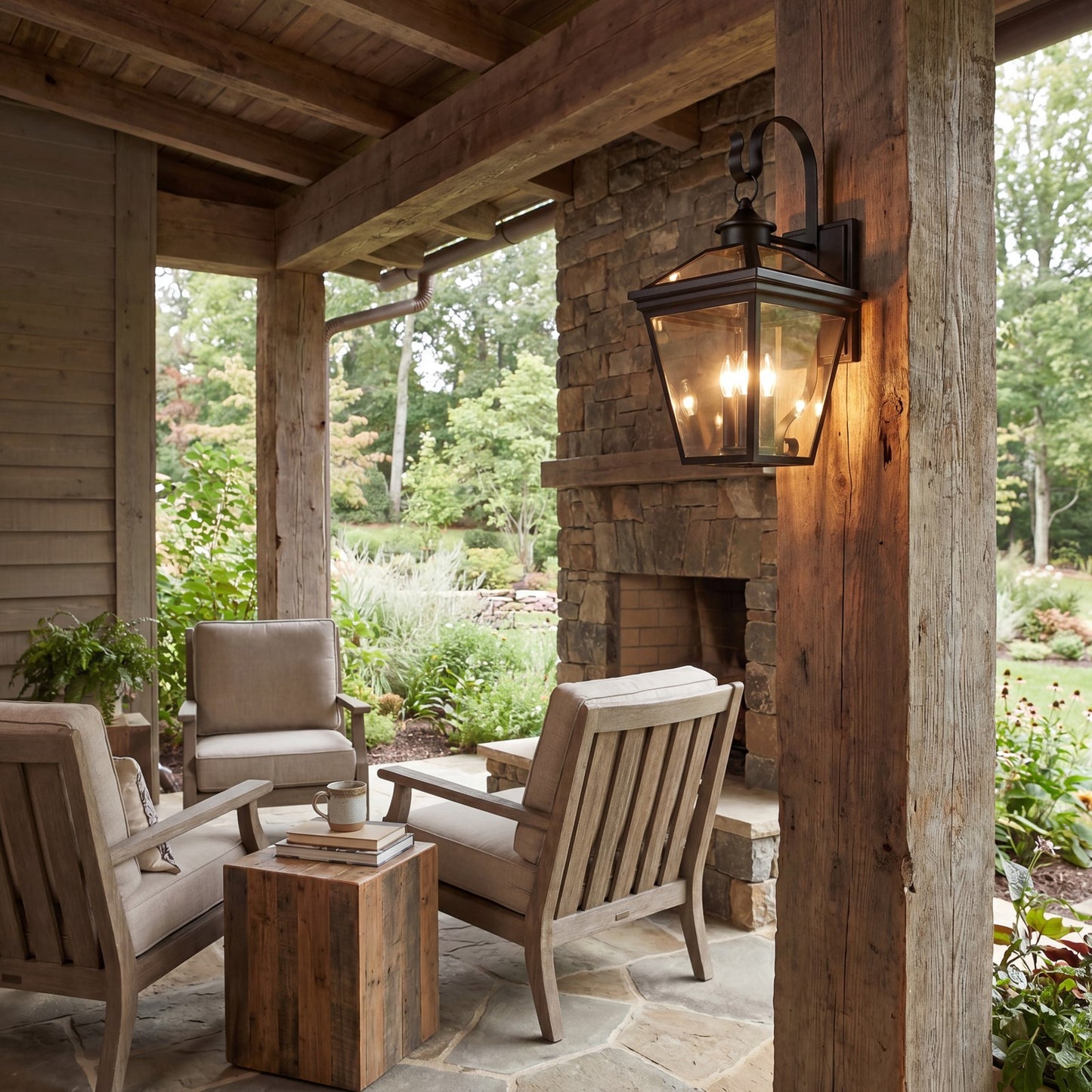 4 Light Outdoor Wall Lantern