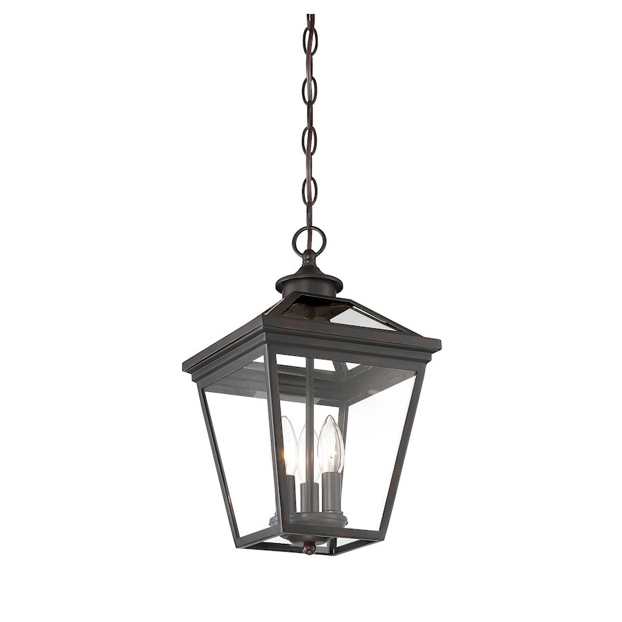 Savoy House Ellijay 3-Light Outdoor Hanging Lantern, English Bronze