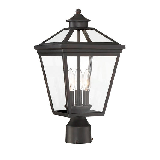 Savoy House Ellijay 3-Light Outdoor Post Lantern, English Bronze - 5-147-13