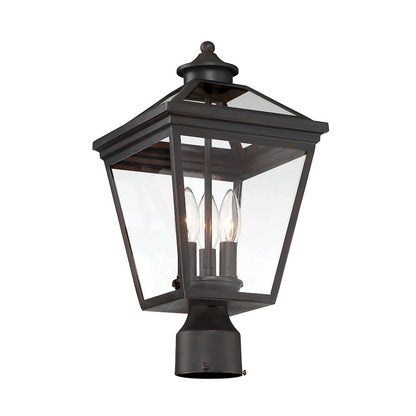 Savoy House Ellijay 3-Light Outdoor Post Lantern, English Bronze