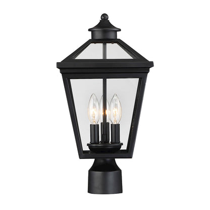 Savoy House Ellijay 3-Light Outdoor Post Lantern, Black