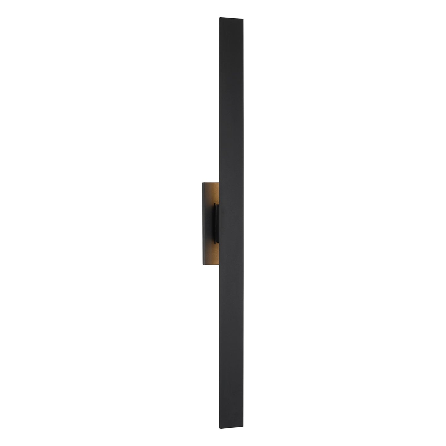 Savoy House Davis 48in 1-Light LED Outdoor Wall Sconce | Modern & Contemporary Black Metal | Entryway & Covered Patio | 2000 Lumens | Model 5-148-5CCT-BK