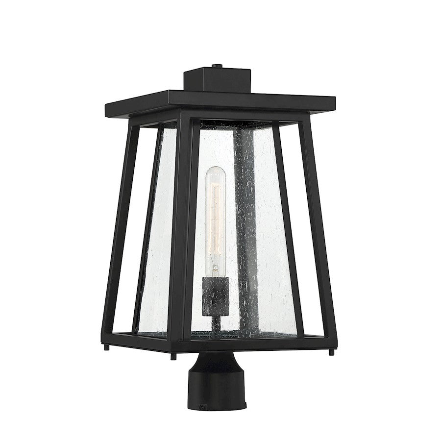 Savoy House Denver 1-Light Outdoor Post Lantern, Matte Black
