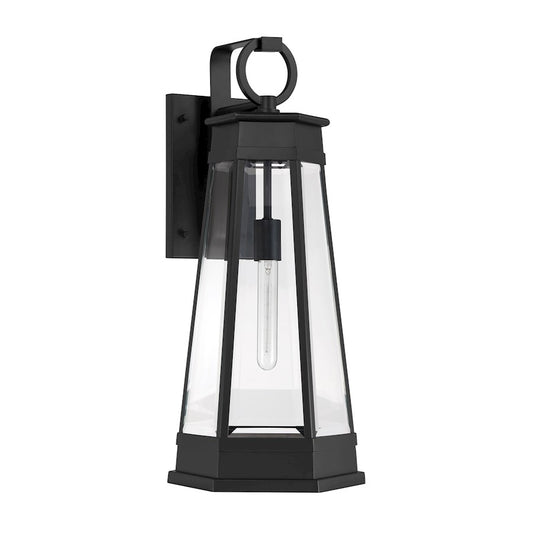 Savoy House Payne 1Lt 26" Outdoor Wall Lantern, Black/Clear Beveled