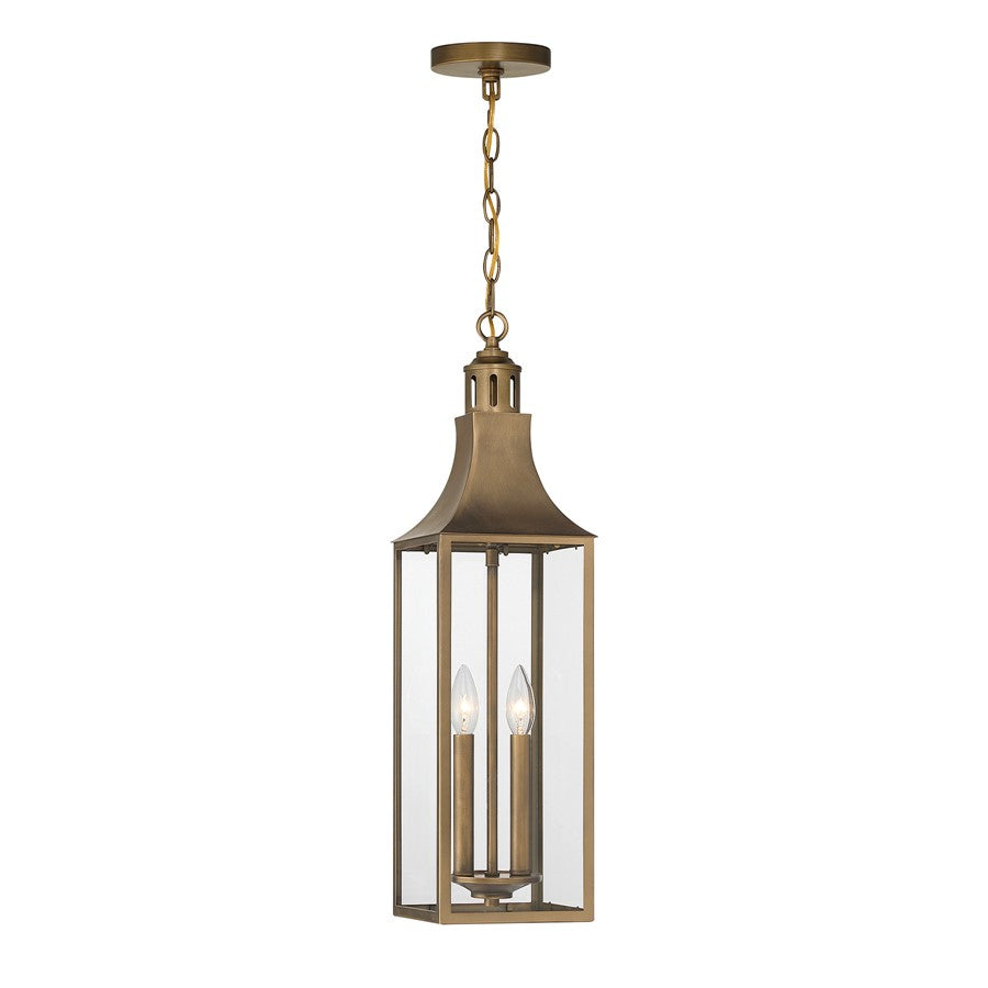 Savoy House Lancaster 2Lt Outdoor Hanging Lantern, Atlas Bronze - 5-220-273