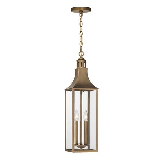 Savoy House Lancaster 2Lt Outdoor Hanging Lantern, Atlas Bronze