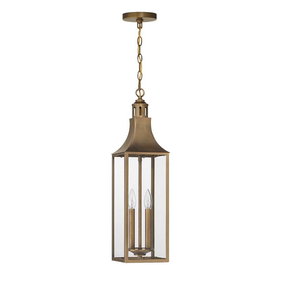 Savoy House Lancaster 2Lt Outdoor Hanging Lantern, Atlas Bronze