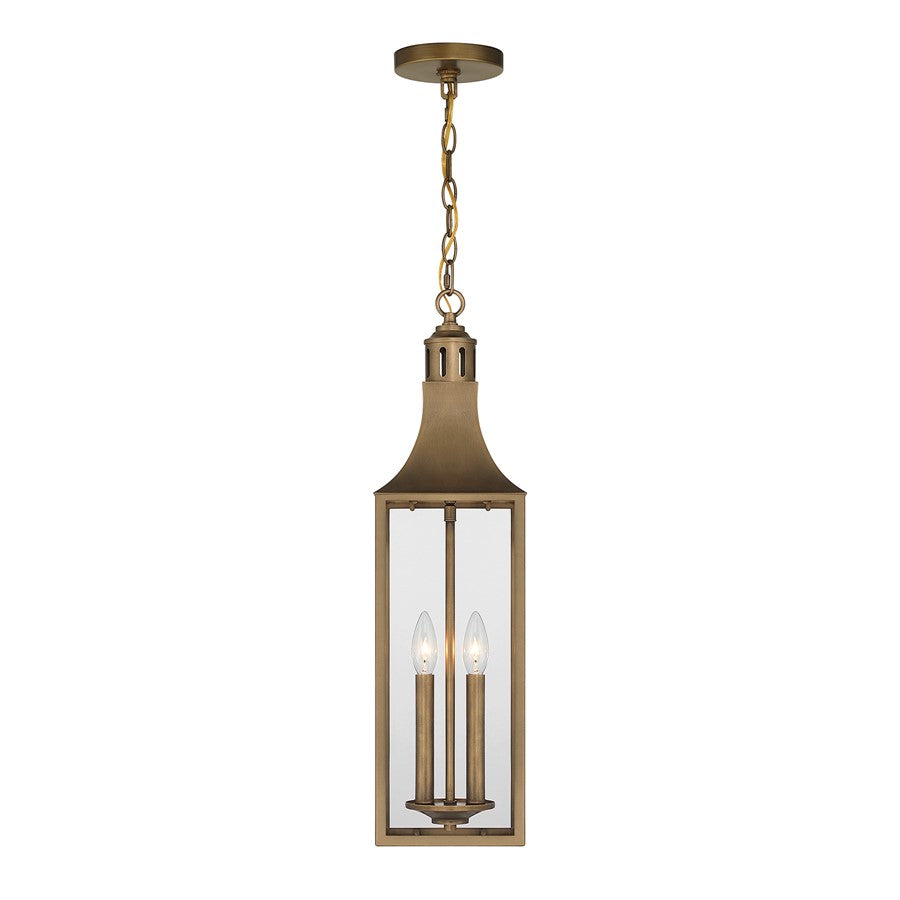 Savoy House Lancaster 2Lt Outdoor Hanging Lantern, Atlas Bronze