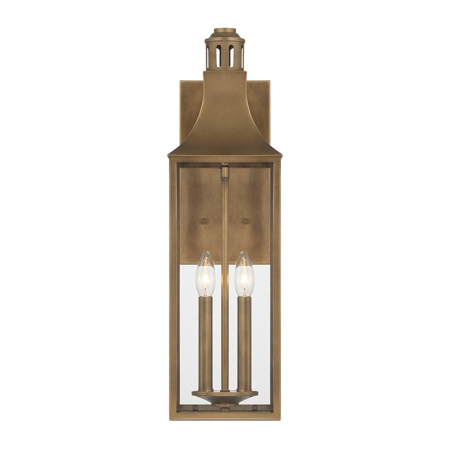 Savoy House Lancaster 2Lt 24" Outdoor Wall Lantern, Atlas Bronze