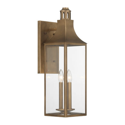 Savoy House Lancaster 2Lt 24" Outdoor Wall Lantern, Atlas Bronze