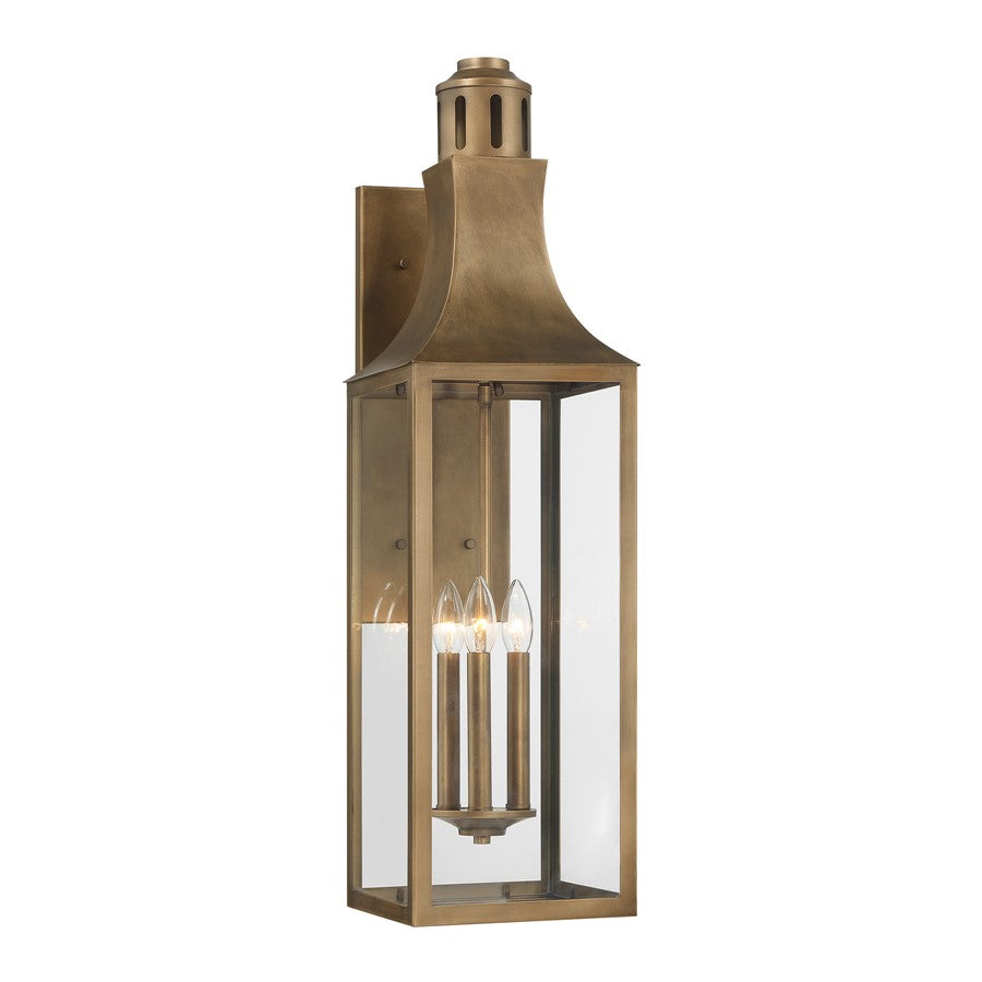Savoy House Lancaster 2Lt 32" Outdoor Wall Lantern, Atlas Bronze