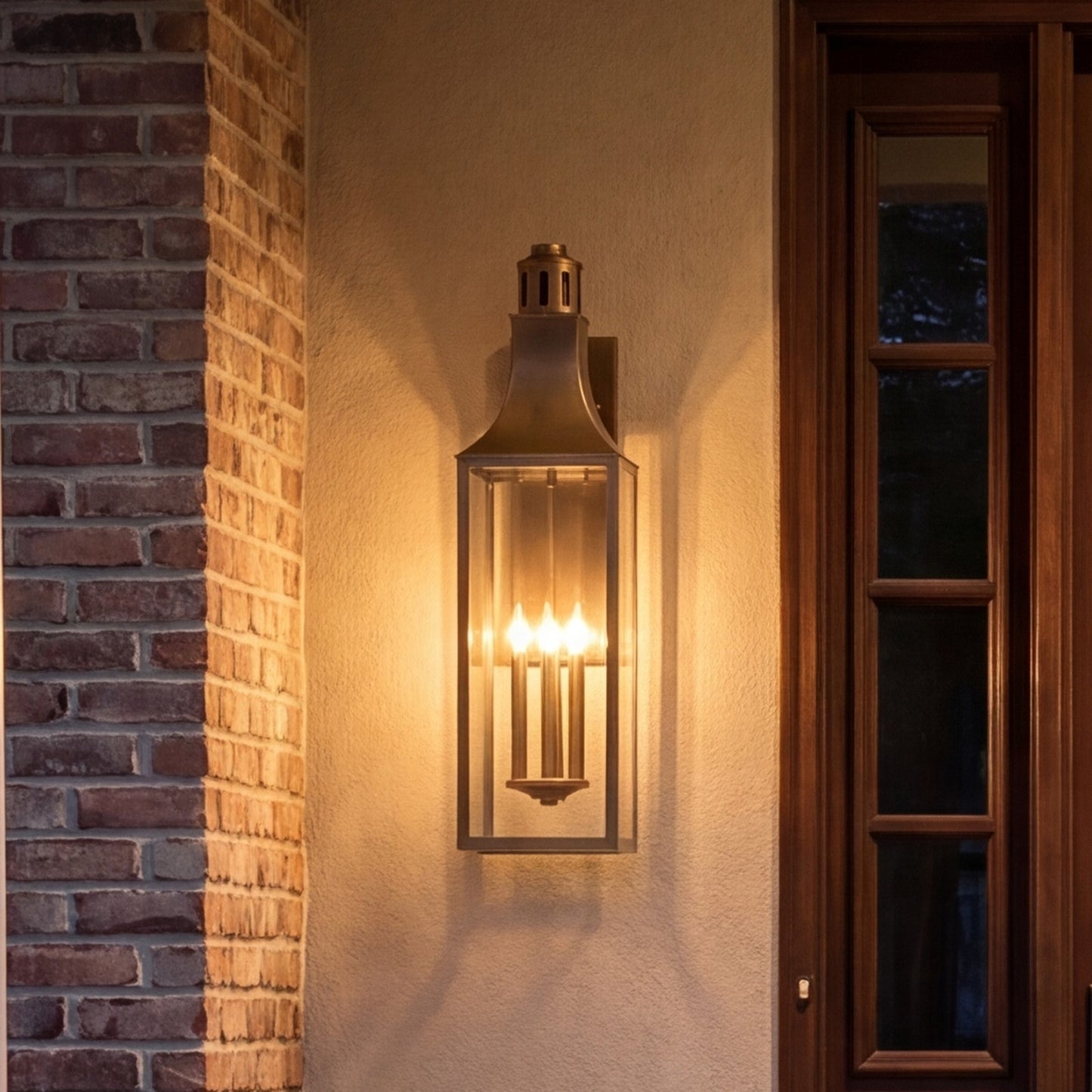 Savoy House Lancaster 2Lt 32" Outdoor Wall Lantern, Atlas Bronze