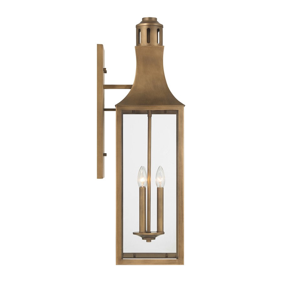 Savoy House Lancaster 2Lt 32" Outdoor Wall Lantern, Atlas Bronze