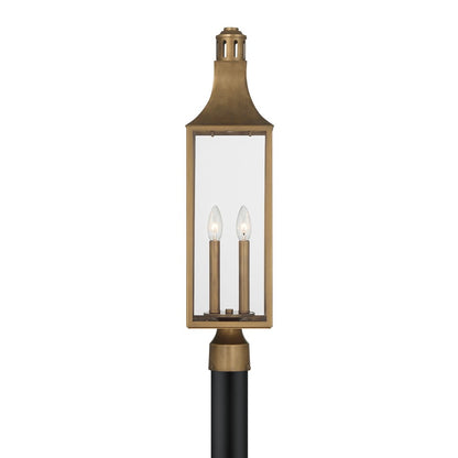 Savoy House Lancaster 2Lt Outdoor, Post Lantern, Atlas, Atlas Bronze