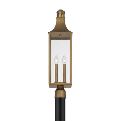 Savoy House Lancaster 2Lt Outdoor, Post Lantern, Atlas, Atlas Bronze