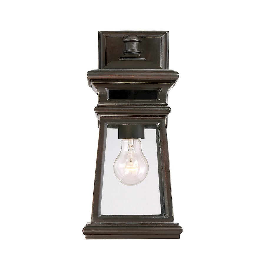 Savoy House Taylor 1-Light Outdoor Wall Lantern, English Bronze/Gold - 5-240-213