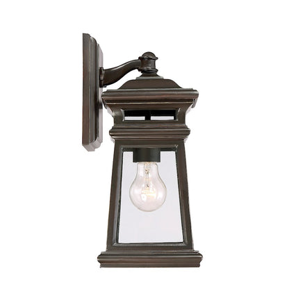 Savoy House Taylor 1-Light Outdoor Wall Lantern, English Bronze/Gold