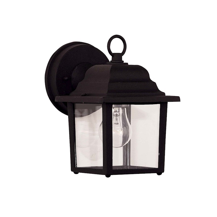 Savoy House Exterior Collection 1Lt 8.3" Outdoor Wall Lantern, Black - 5-3045-BK