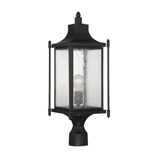 Savoy House Dunnmore 1-Light Outdoor Post Lantern, Black