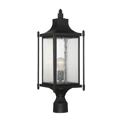 Savoy House Dunnmore 1-Light Outdoor Post Lantern, Black