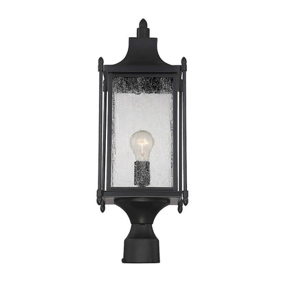 Savoy House Dunnmore 1-Light Outdoor Post Lantern, Black