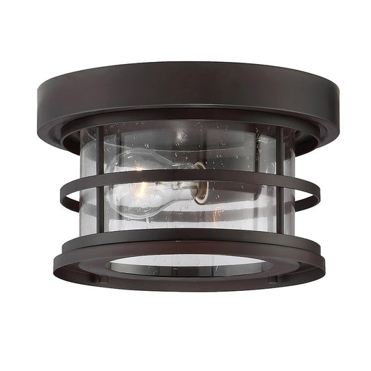 Savoy House Barrett 1-Light Outdoor Ceiling Light, English Bronze