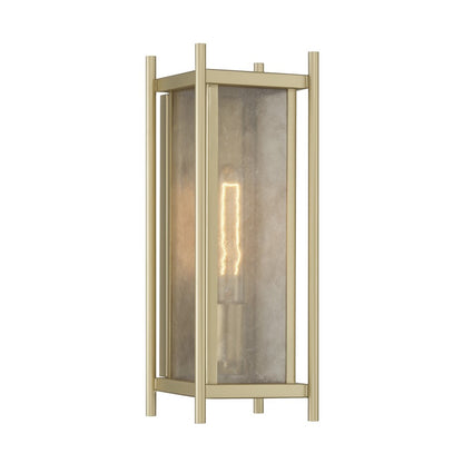 Savoy House Jacobs 1Lt Outdoor Wall Lantern, Serene, Serene Brass