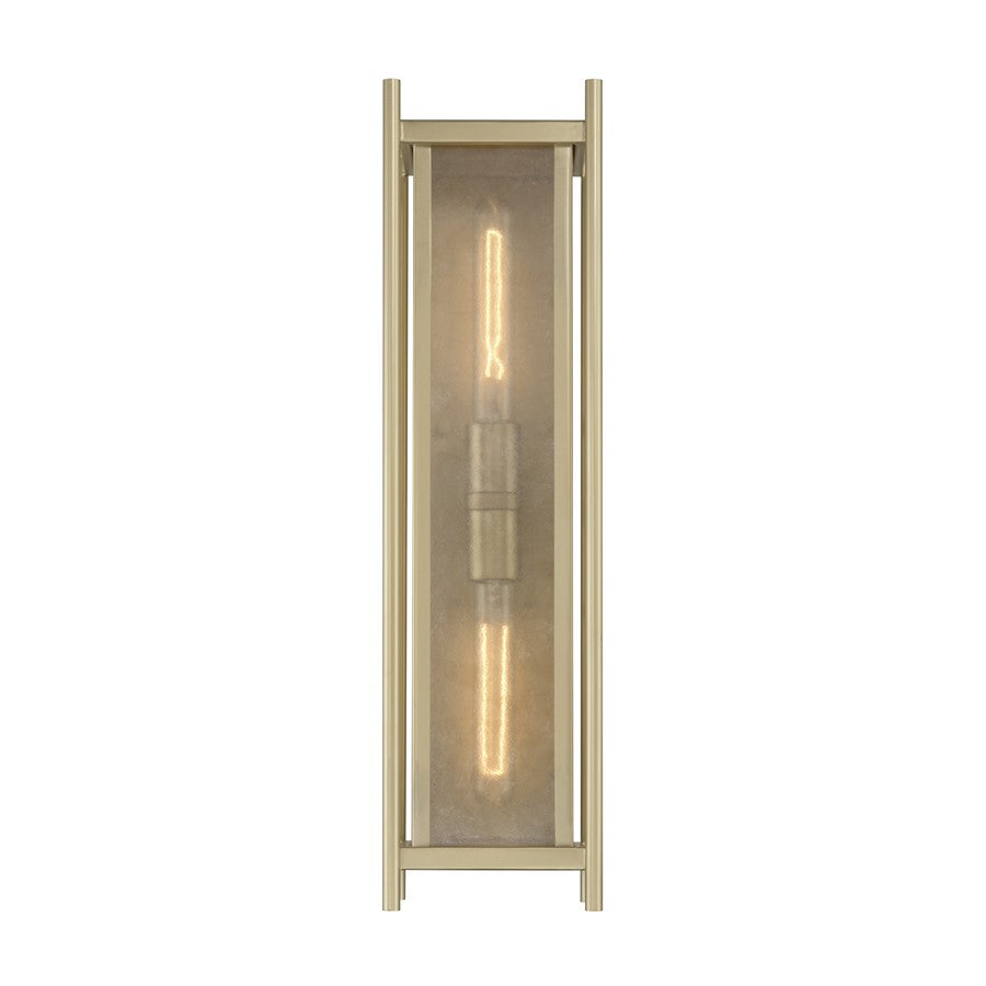 Savoy House Jacobs 2Lt Outdoor Wall Lantern, Serene Brass