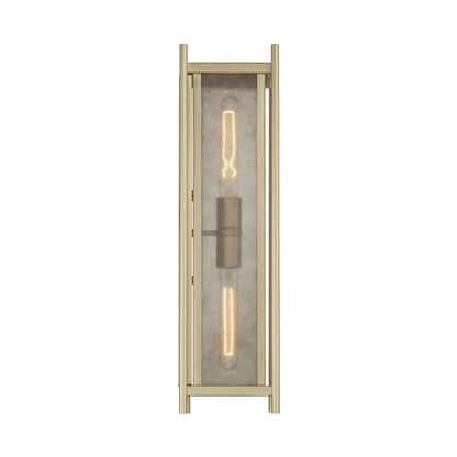 Savoy House Jacobs 2Lt Outdoor Wall Lantern, Serene Brass