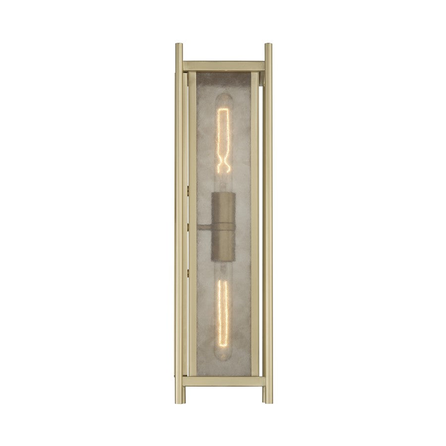 Savoy House Jacobs 2Lt Outdoor Wall Lantern, Serene Brass