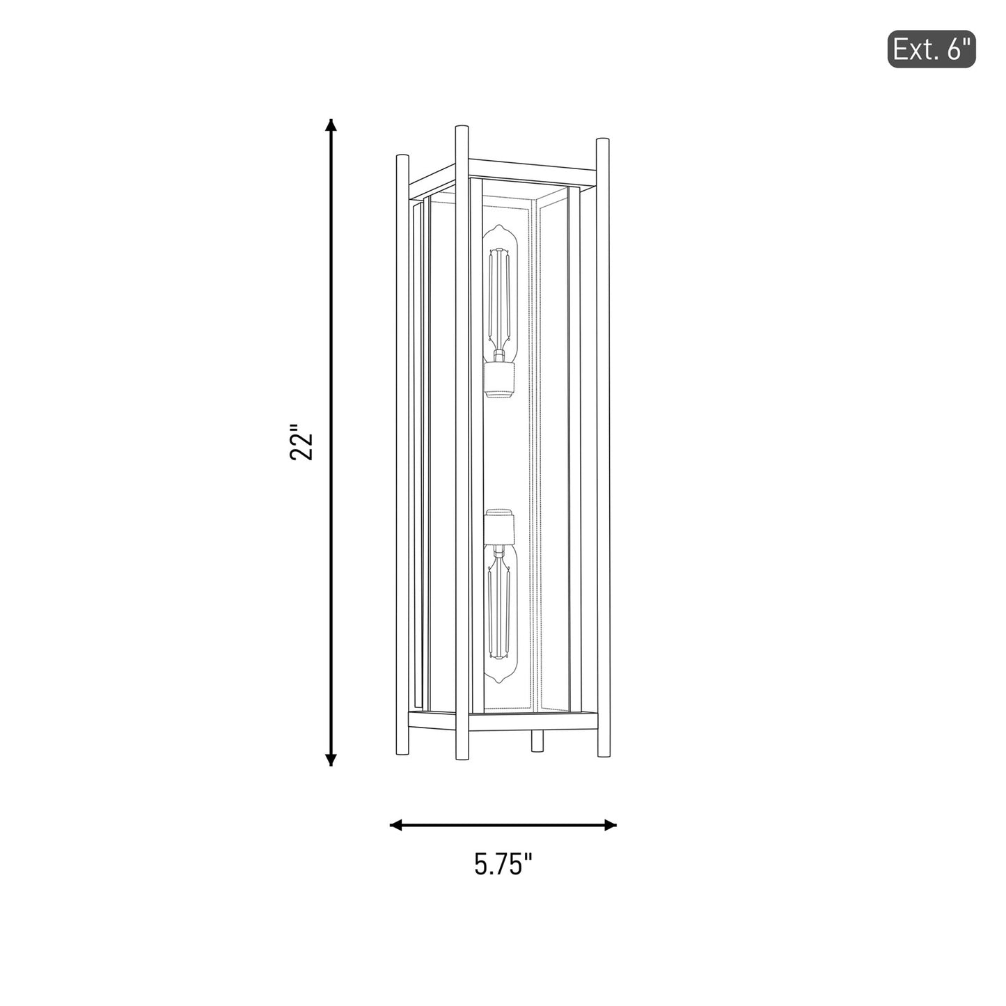 Savoy House Jacobs 2Lt Outdoor, Wall Lantern, Matte Black