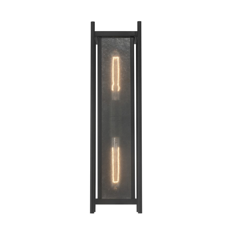 Savoy House Jacobs 2Lt Outdoor, Wall Lantern, Matte Black