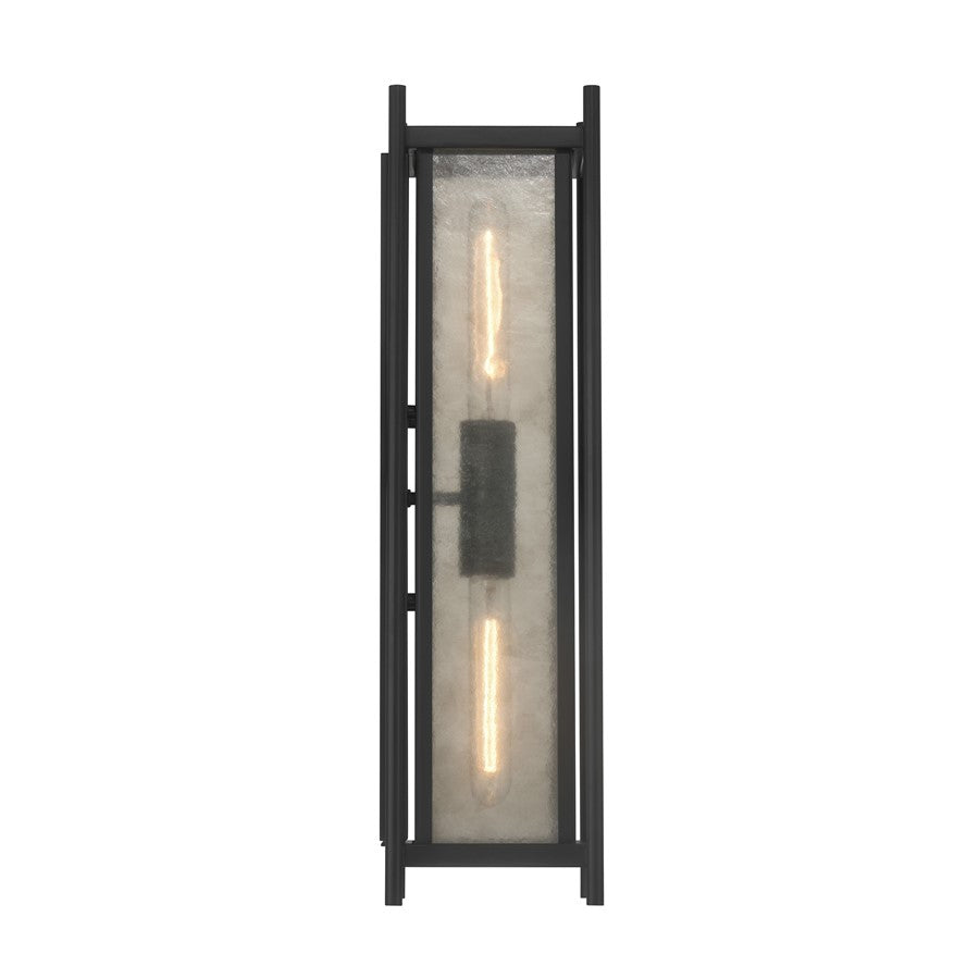 Savoy House Jacobs 2Lt Outdoor, Wall Lantern, Matte Black