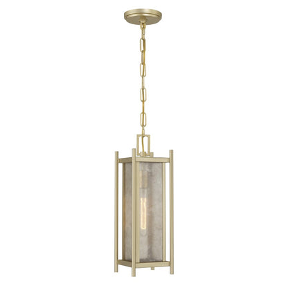 Savoy House Jacobs 1Lt Outdoor Hanging Lantern, Serene Brass