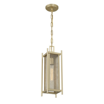 Savoy House Jacobs 1Lt Outdoor Hanging Lantern, Serene Brass