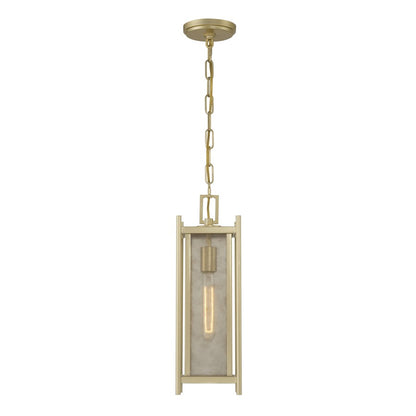Savoy House Jacobs 1Lt Outdoor Hanging Lantern, Serene Brass
