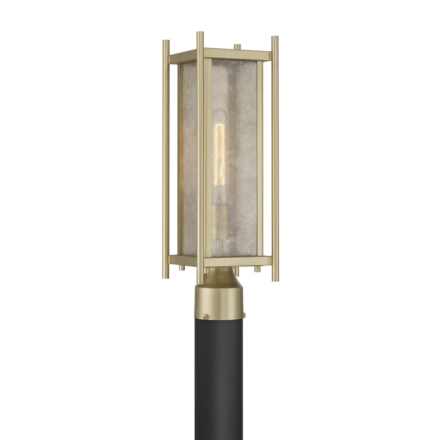 Savoy House Jacobs 1Lt Outdoor Post Lantern, Serene Brass - 5-3807-344