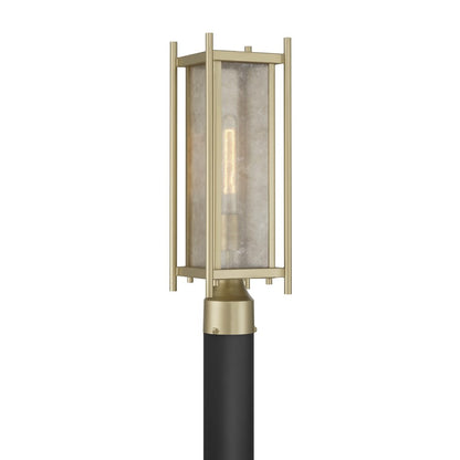 Savoy House Jacobs 1Lt Outdoor Post Lantern, Serene Brass