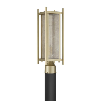 Savoy House Jacobs 1Lt Outdoor Post Lantern, Serene Brass