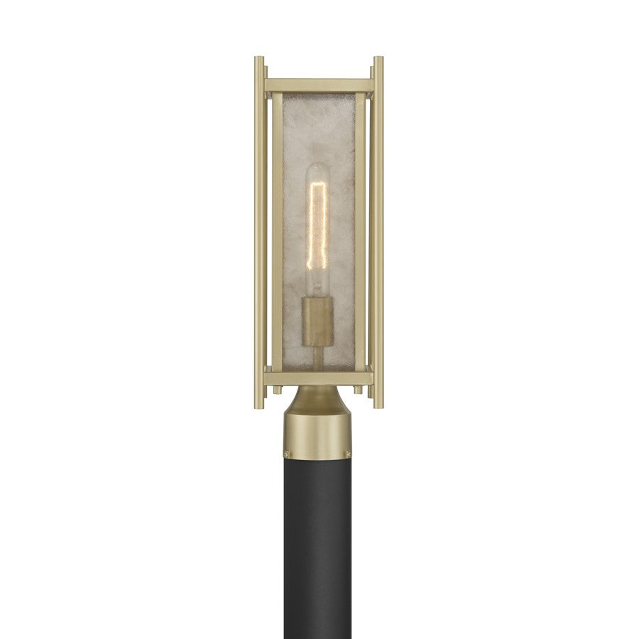 Savoy House Jacobs 1Lt Outdoor Post Lantern, Serene Brass