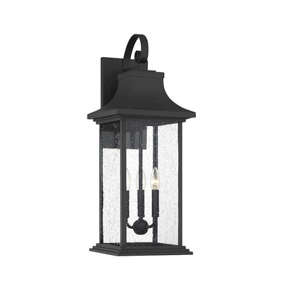 Savoy House Hancock 3-Light Outdoor Wall Lantern, Matte Black - 5-452-BK