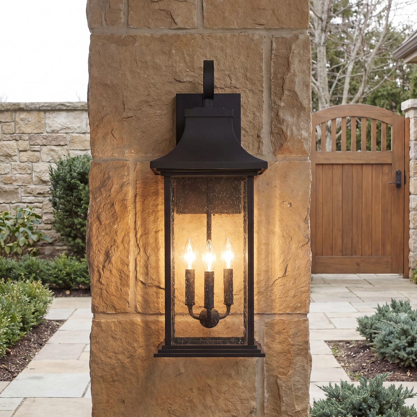 3 Light Outdoor Wall Lantern
