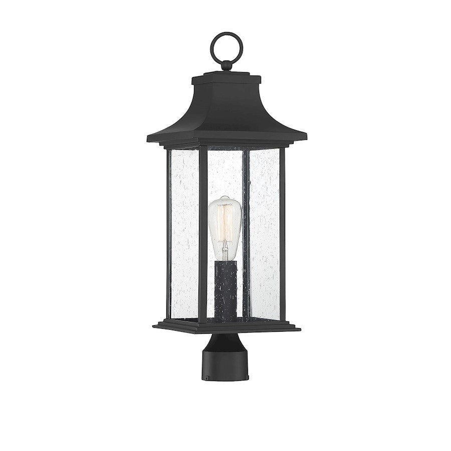 Savoy House Hancock 1-Light Outdoor Post Lantern, Matte Black - 5-454-BK