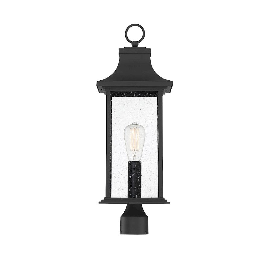 Savoy House Hancock 1-Light Outdoor Post Lantern, Matte Black