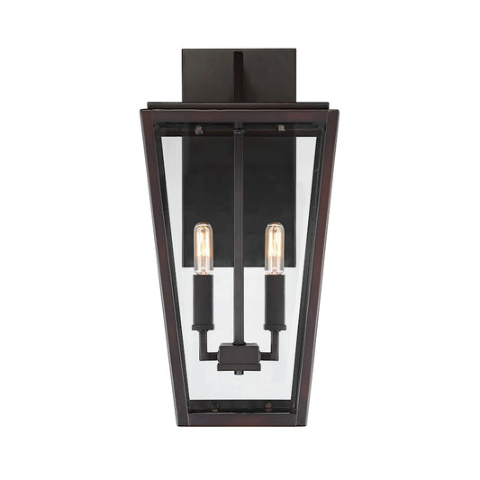 2 Light Wall Lantern, English Bronze