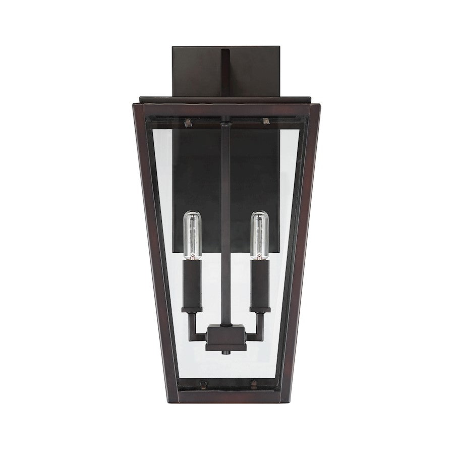 2 Light Wall Lantern, English Bronze