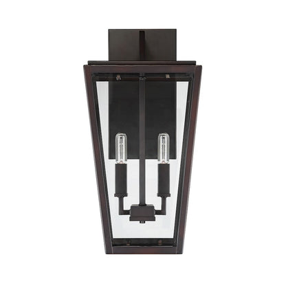 2 Light Wall Lantern, English Bronze